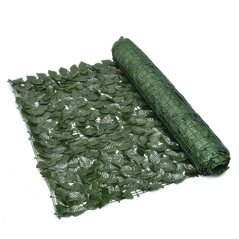 Artificial Green Wall Green Radish Leaves Mesh Fence Artificial Fence Balcony Fence Artificial Plant Rattan Fence Fence