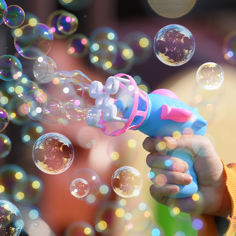 飞机泡泡枪儿童电动吹泡泡器抖音网红同款泡泡机地摊玩具厂家批发