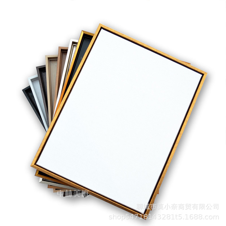 免装裱油画框带画布外框亚麻油画布成品装饰画内框丙烯定制做l型