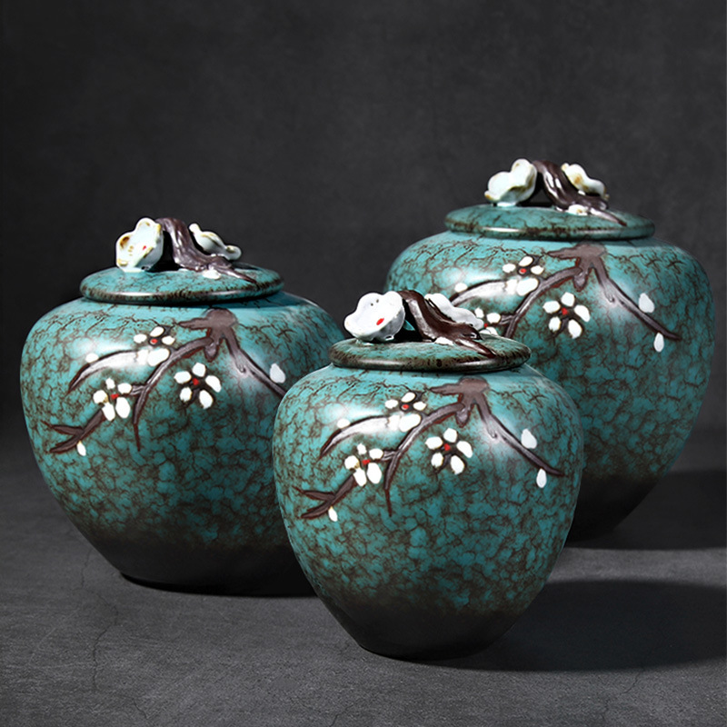 唐丰陶瓷茶叶罐小号普洱装茶叶密封储存罐家用五谷粮储物收纳罐a