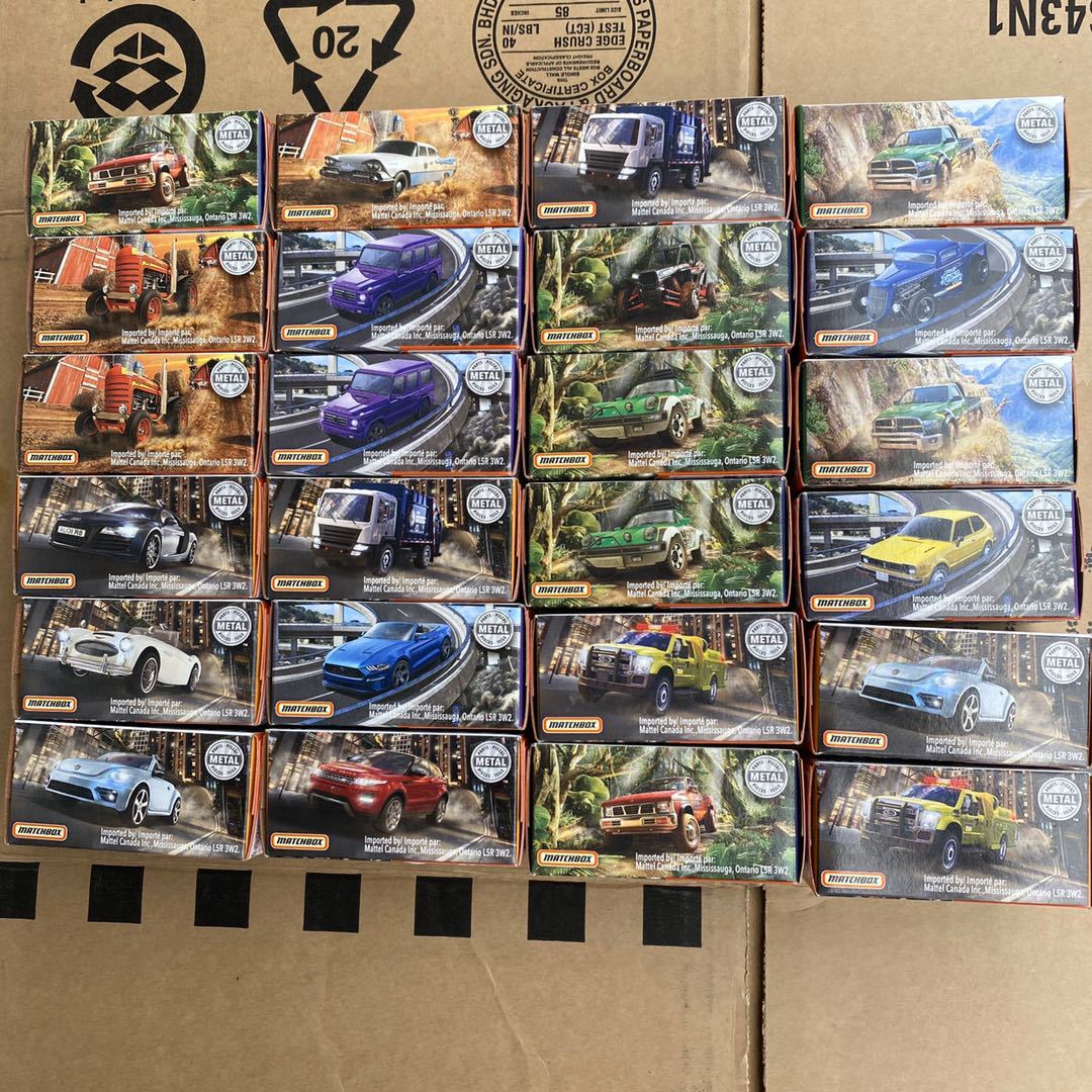 美泰matchbox火柴盒城市英雄交通合金小车 dnk70 9c7q等批次原箱