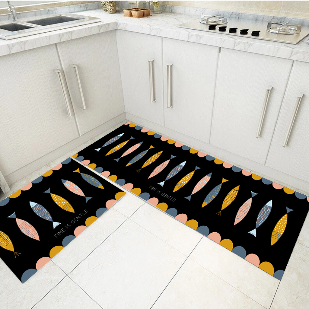 水晶绒地垫北欧ins卧室客厅门垫浴室厨房地垫定制厂家批发