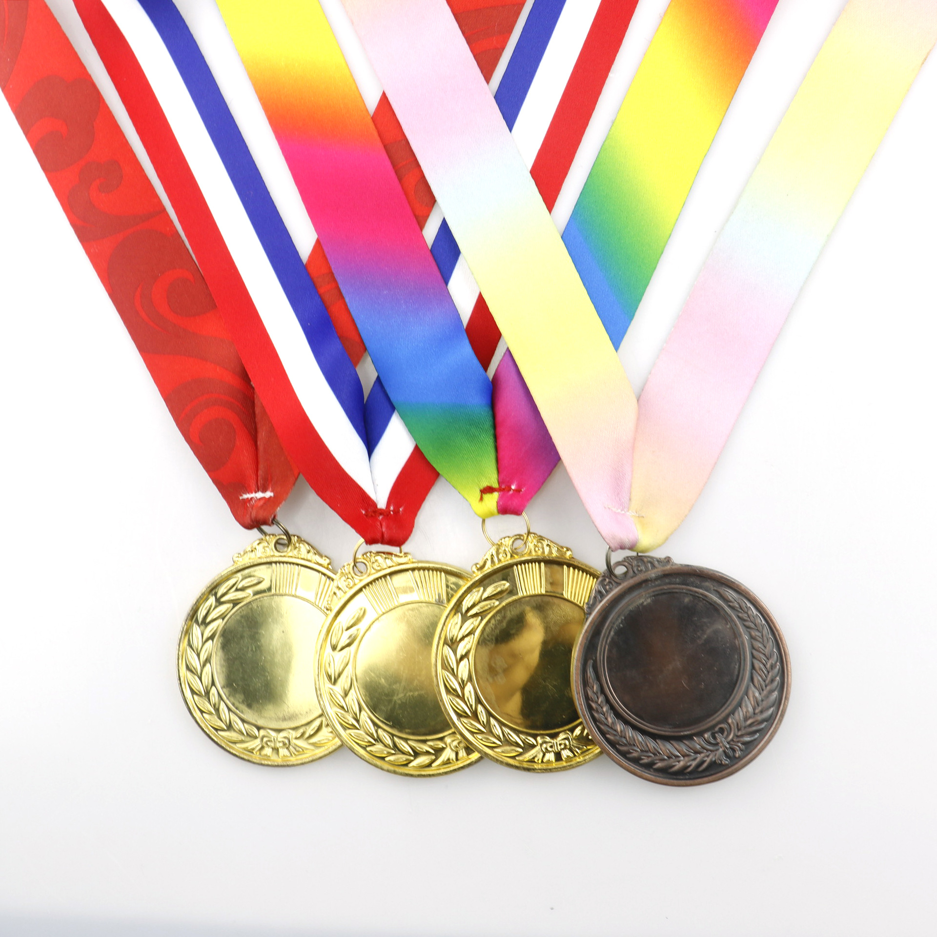 奖牌带 浮雕奖牌 运动会烤漆奖牌 金属奖牌奖章 比赛奖牌绳