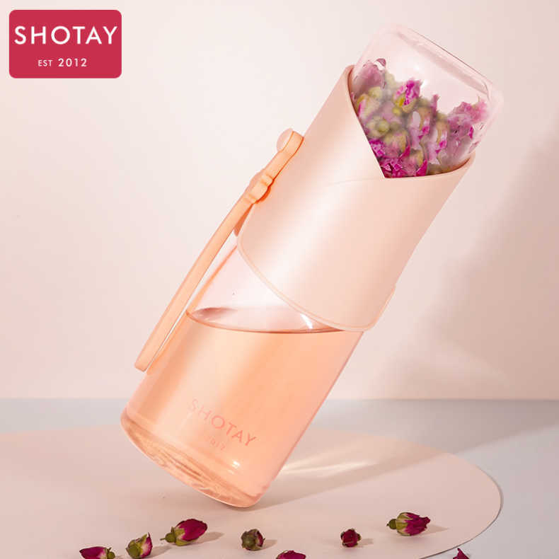 尚泰茶水分离玻璃杯花茶泡茶杯子男女学生创意便携易过滤网红水杯