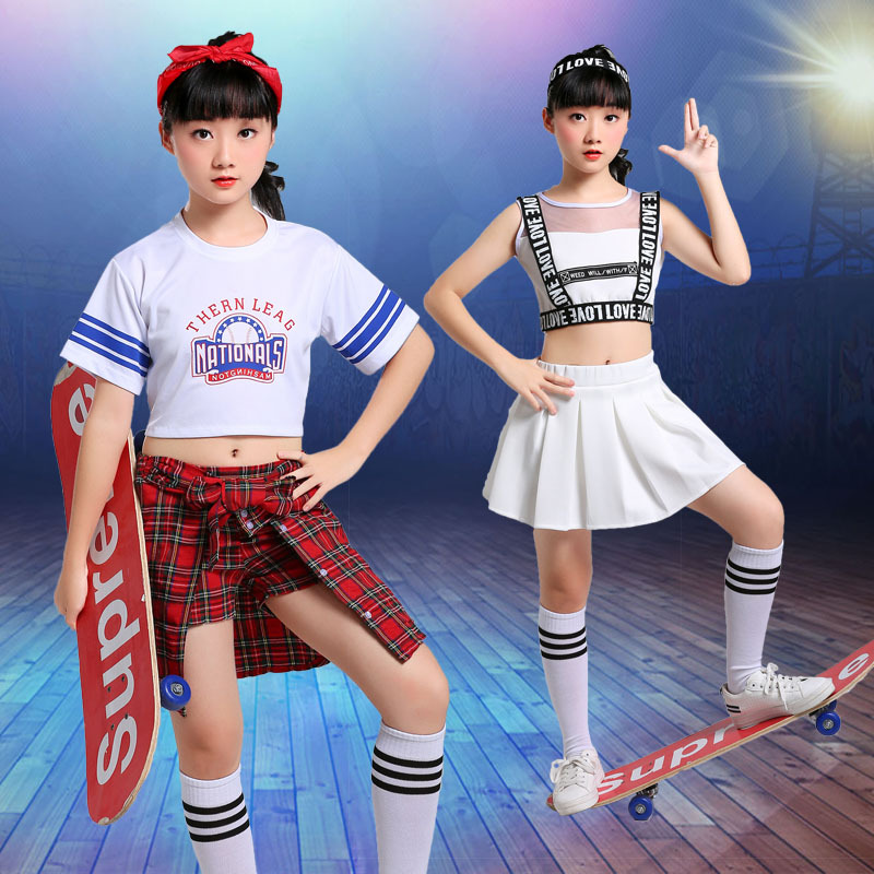 儿童啦啦队啦啦操演出服装健美操舞蹈拉拉队小学生比赛运动会服装