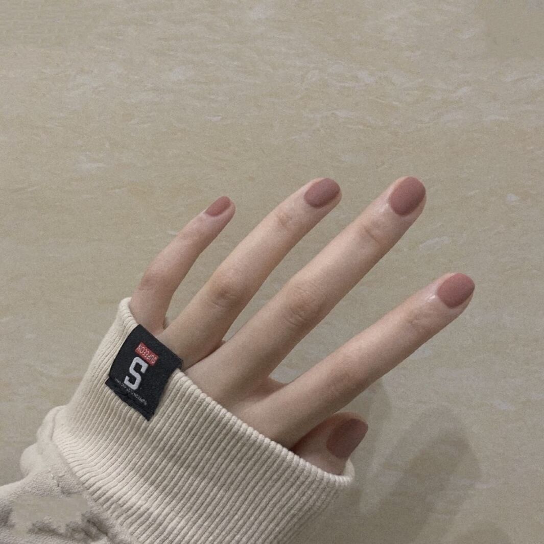 磨砂短款假指甲多色不掉色美甲贴片成品假指甲一件代发厂家直销