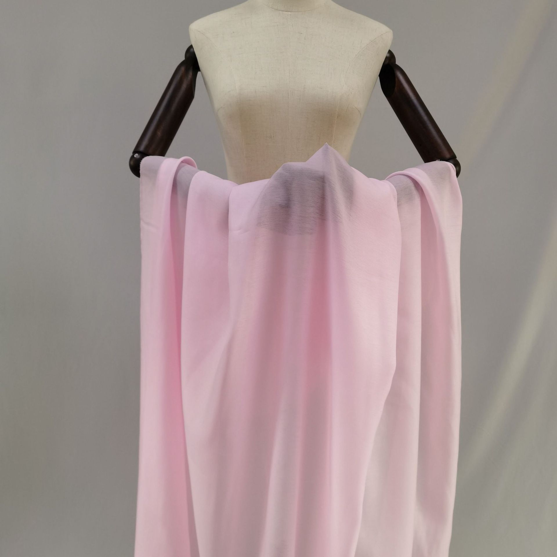 菲菲皱汉服男士外衫仿真丝刺绣云鹤纹理古装长袍面料布料颜色现货