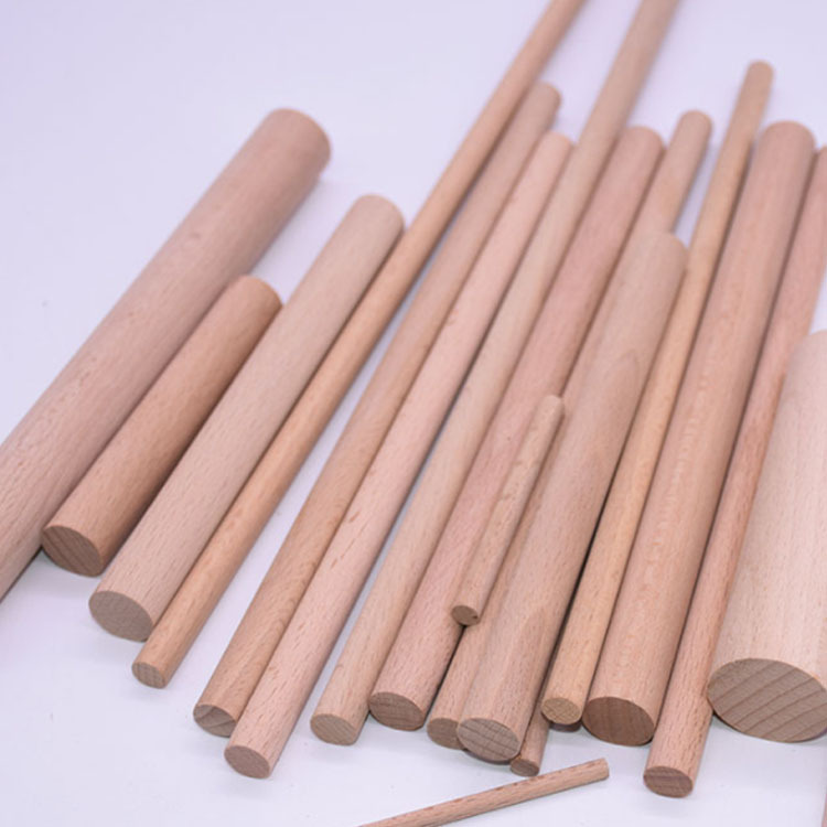 榉木实木圆木棒圆木棍 diy手工模型材料圆木棒挂毯木棍体型瑜伽棍