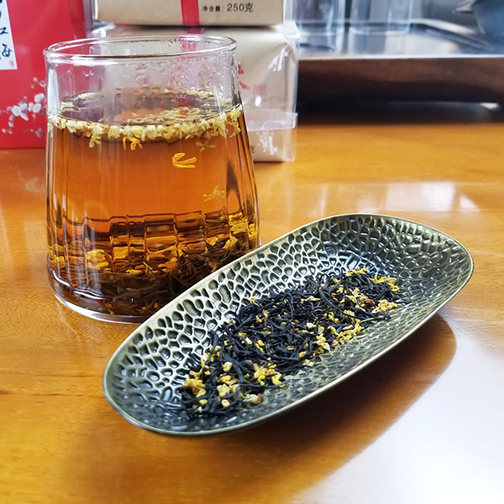 桂花红茶2021新茶高山西湖九曲红梅冷泡茶叶龙井工夫红茶批发500g