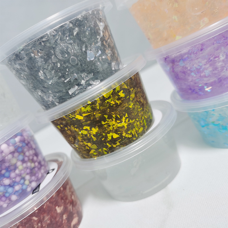 史莱姆起泡胶泡泡泥slime材料套装配件假水鼻涕泥水晶泥批发彩泥