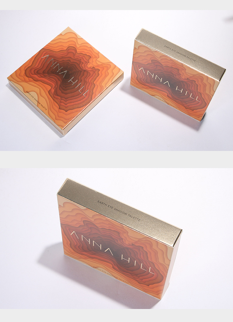 眼影盘外包装盒定做厂家设计生产彩妆纸盒高档银卡纸化妆品盒定制