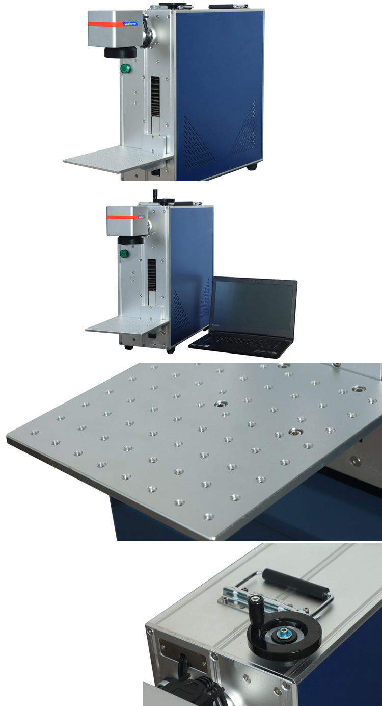 手机壳激光镭雕机镭射机器可乐易拉罐刻字机彩色便携式激光打标机