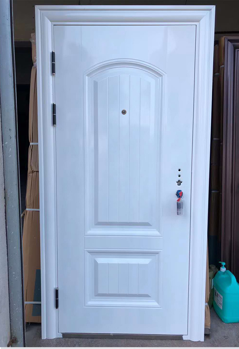 丁级白色防盗门家用出租公寓宿舍钢质工程门进户门安全门库存订制