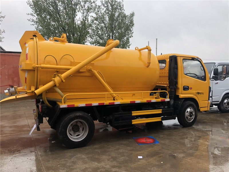 东风多利卡国六吸污车 下水管道淤泥河沙抽水车 污水运输车 圣鲁环卫
