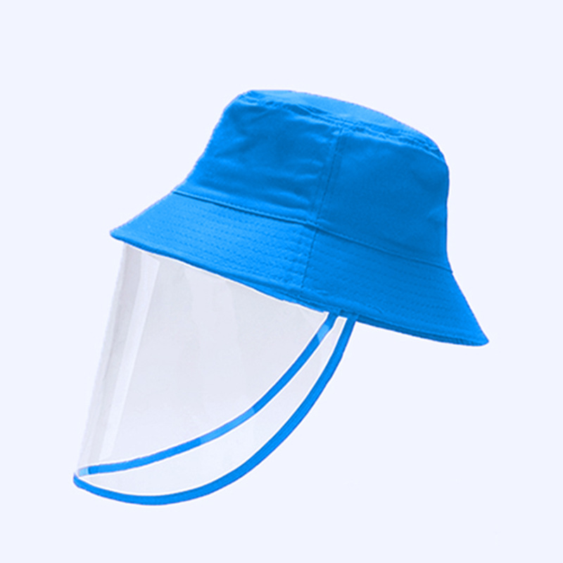 【多色现货】防护渔夫帽防疫可拆卸隔离面罩儿童 成人防飞沫帽子