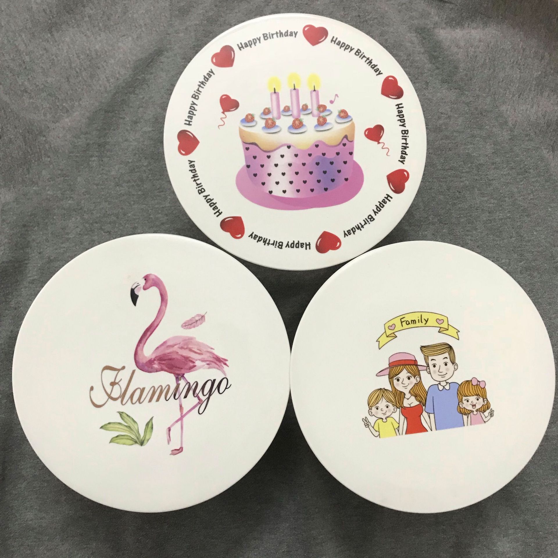 蛋糕盘 底座品牌:花红水蓝货号: hy300图案:3个图案说明:上面盘子跟