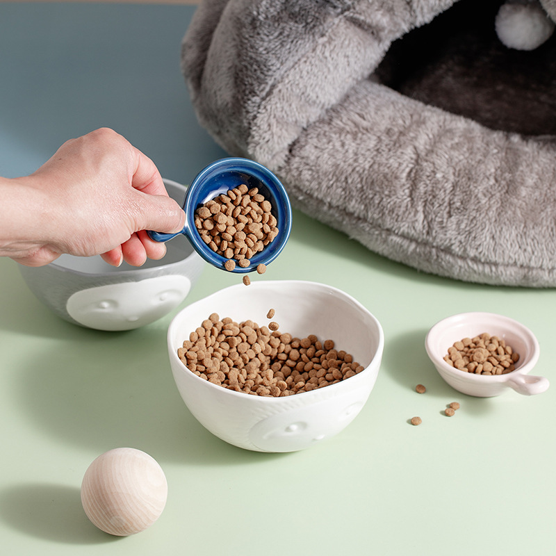 陶瓷宠物碗猫咪食粮碗猫食盆陶瓷水碗狗盆狗碗保护颈椎宠物用品