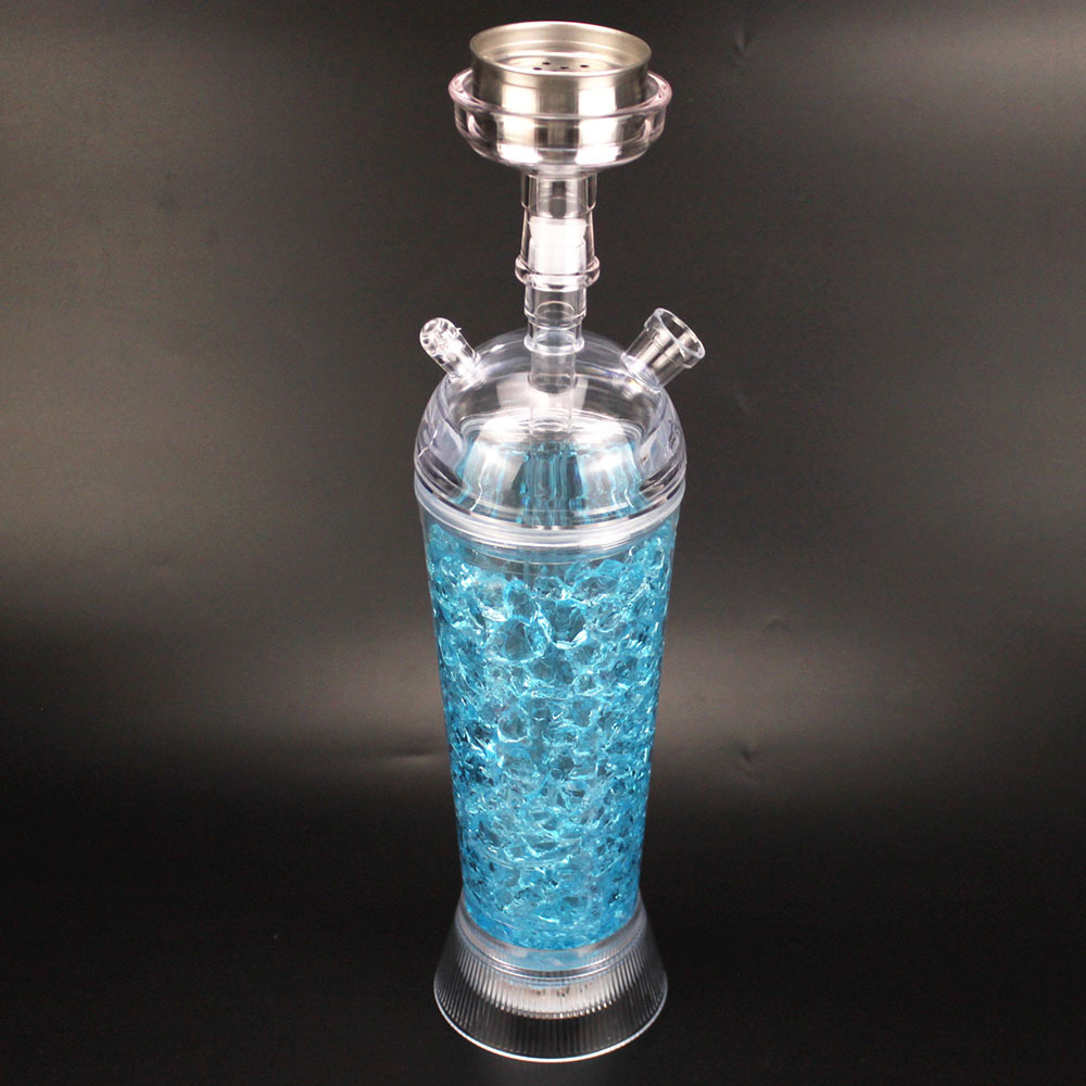 跨境热销厂家直销塑料 碎晶啫喱杯水烟壶套件 大号水烟壶 hookah