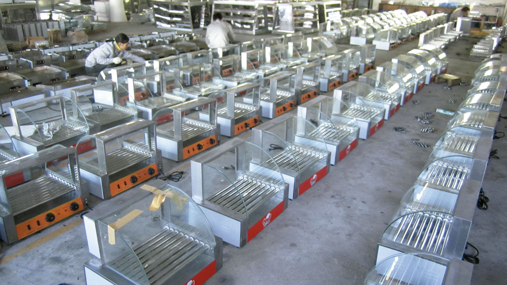 滚筒式烤香肠机 旋转9管热狗香肠机 九棍烤香肠机 热狗机烤肠机