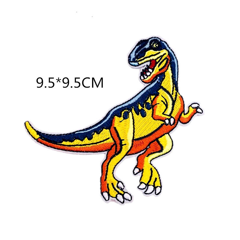 卡通动物恐龙刺绣布贴侏罗纪霸王龙绣花章仔服装辅料装饰补丁贴布