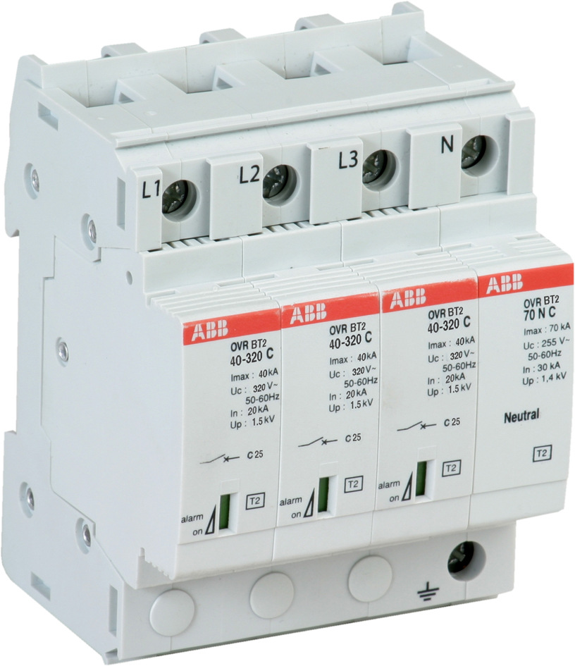 abb浪涌保护器 ovr t1-t2 n 50-440s c qs