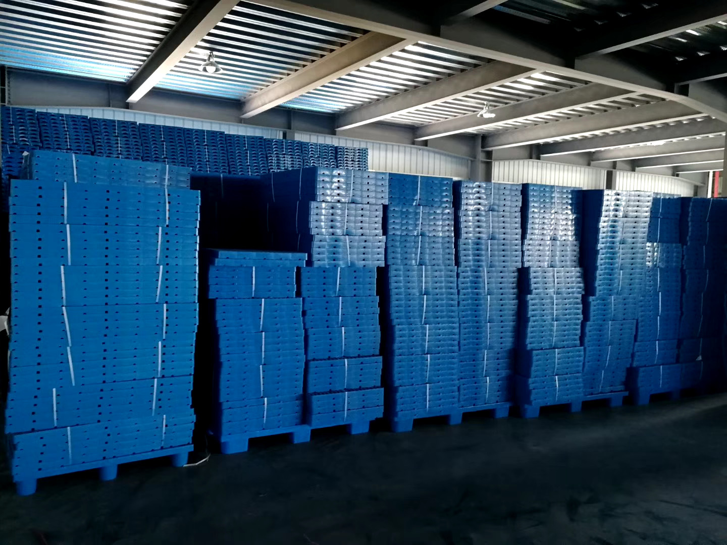 温州塑料托盘叉车网格川字型仓库垫仓板防潮板塑胶栈板货物垫板