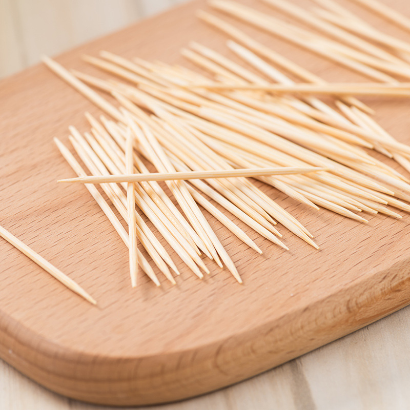 厂家直销一次性双头竹牙签袋装家用酒店吃水果竹牙签剔牙神器