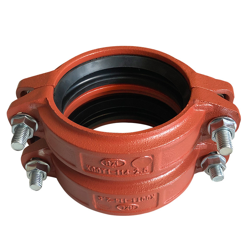 厂家直销消防管件沟槽式管接头钢性沟槽接头支持定制沟槽式管接头