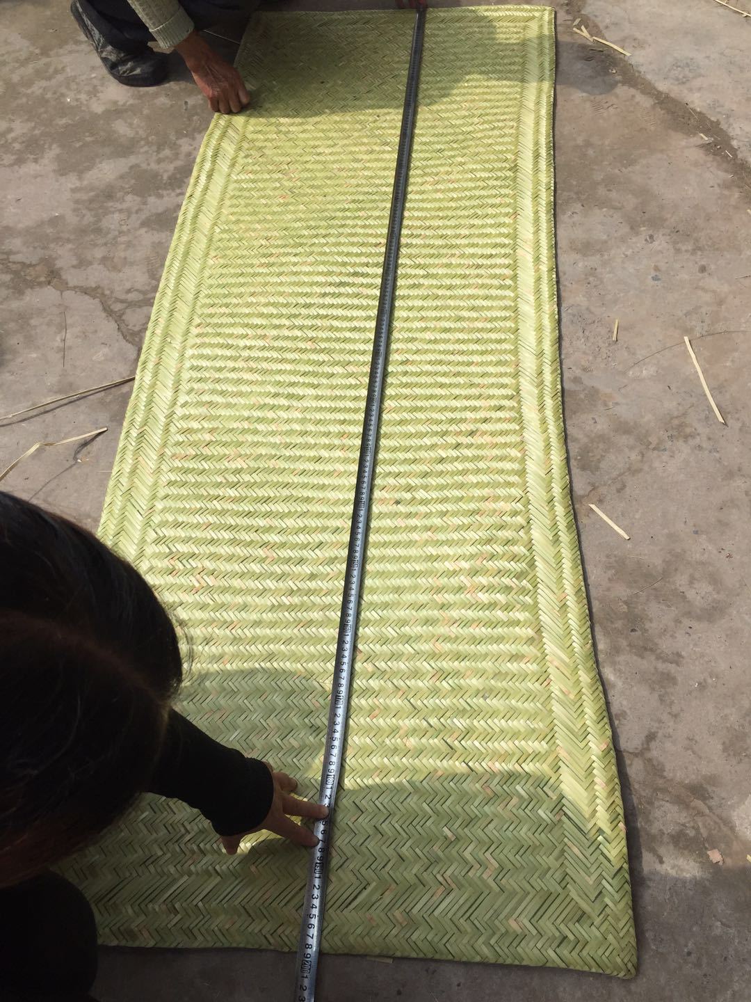 批发订做竹席晒席装饰吊顶棚席子篾答答影视棚席酒糟垫竹编工艺品