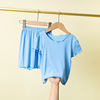 children Underwear set cotton material children pajamas summer 2020 Thin section Solid men and women Short sleeved shorts suit children Underwear set cotton material children pajamas summer 2020 Thin section Solid men and women Short sleeved shorts suit