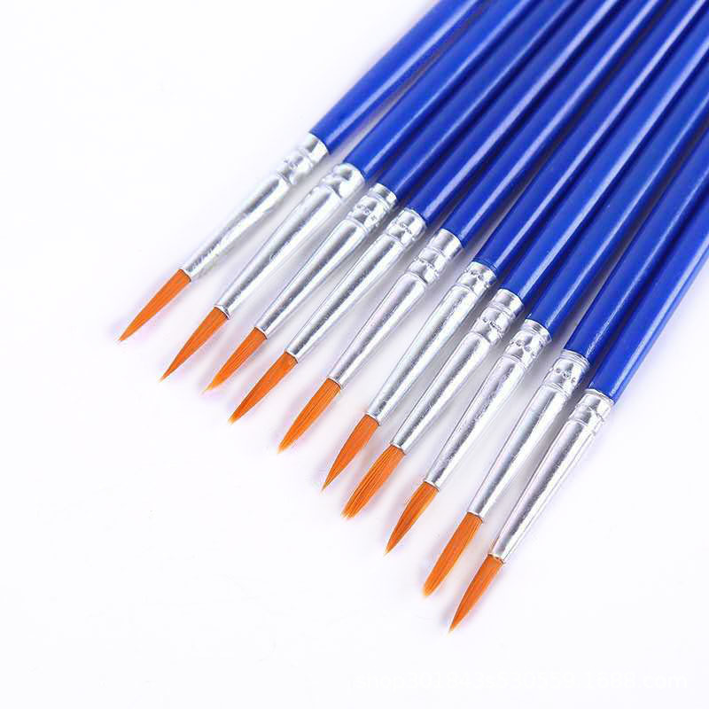 单支水粉水彩尼龙毛勾线笔描边绘画美术画材现货批发