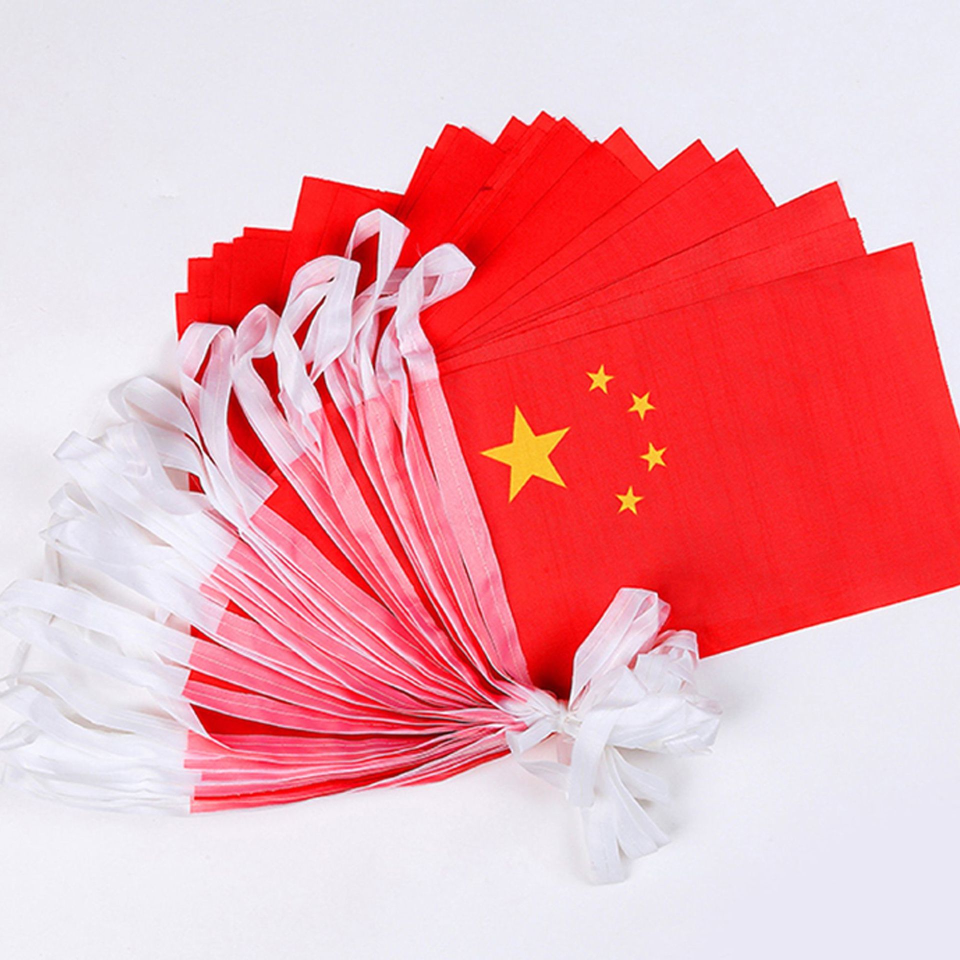 8号7号中国小国旗串旗吊旗五星红旗挂旗彩旗商场国庆节日装饰旗帜