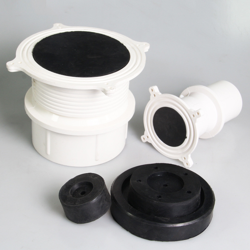 pvc预埋件套管铝模定位器50止水节110管件橡胶填充模块铝膜固定器