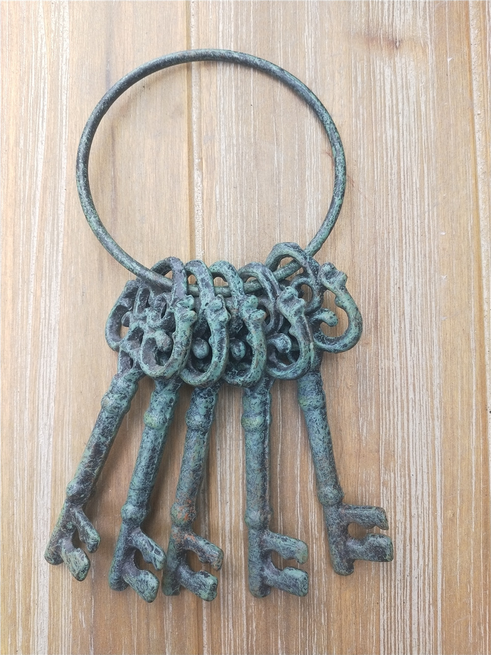 外贸复古铸铁工艺品古老钥匙串酒吧会所庭院家居装饰挂件摆件批发