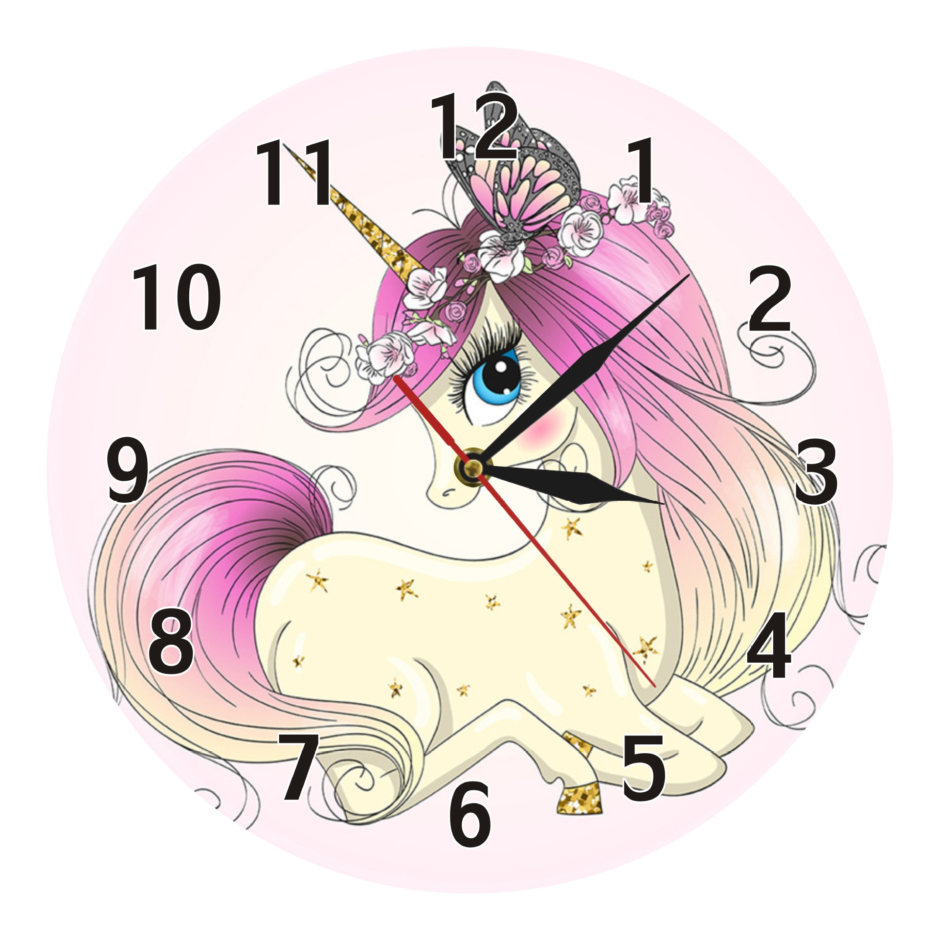 独角兽 彩色 挂钟 1