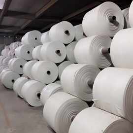 厂家定做编织袋 白色pp编织袋半成品布卷 编织布卷筒布 现货批发