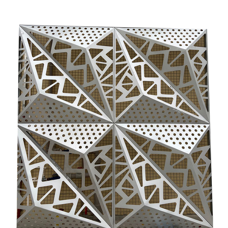 25mm定制外墙镂空造型铝单板异形雕花凹凸立体造型铝单板幕墙板