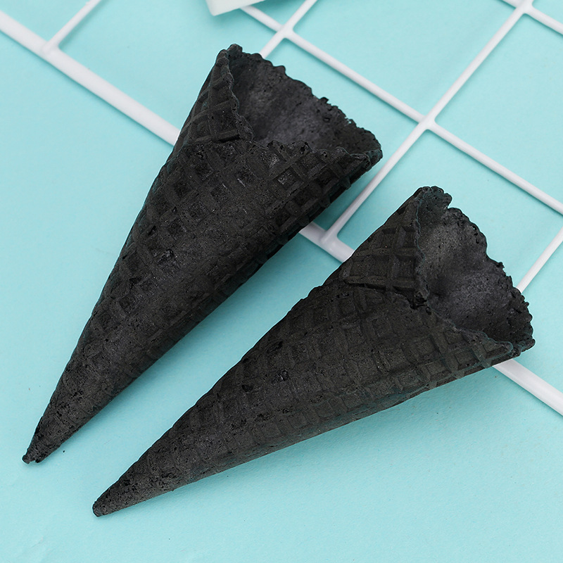 黑色竹炭筒雪糕冰激凌蛋筒甜筒脆皮蛋卷商用软硬冰激凌桶装用包邮