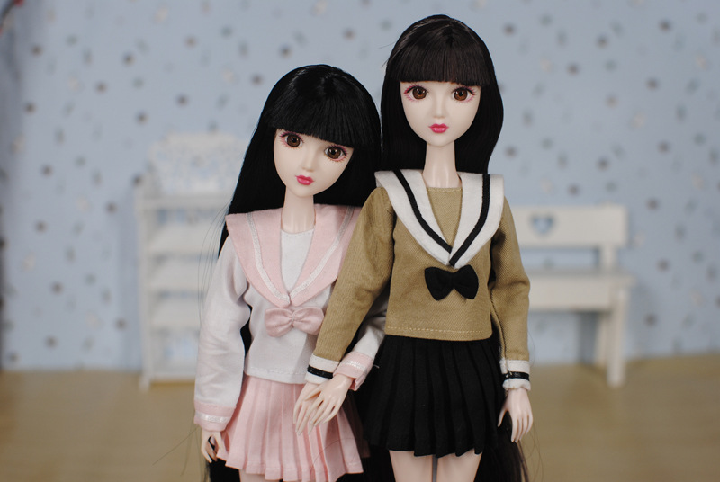 6分 4分 3分换装娃娃人偶doll水手服 校服 定制款 blythe小布心怡