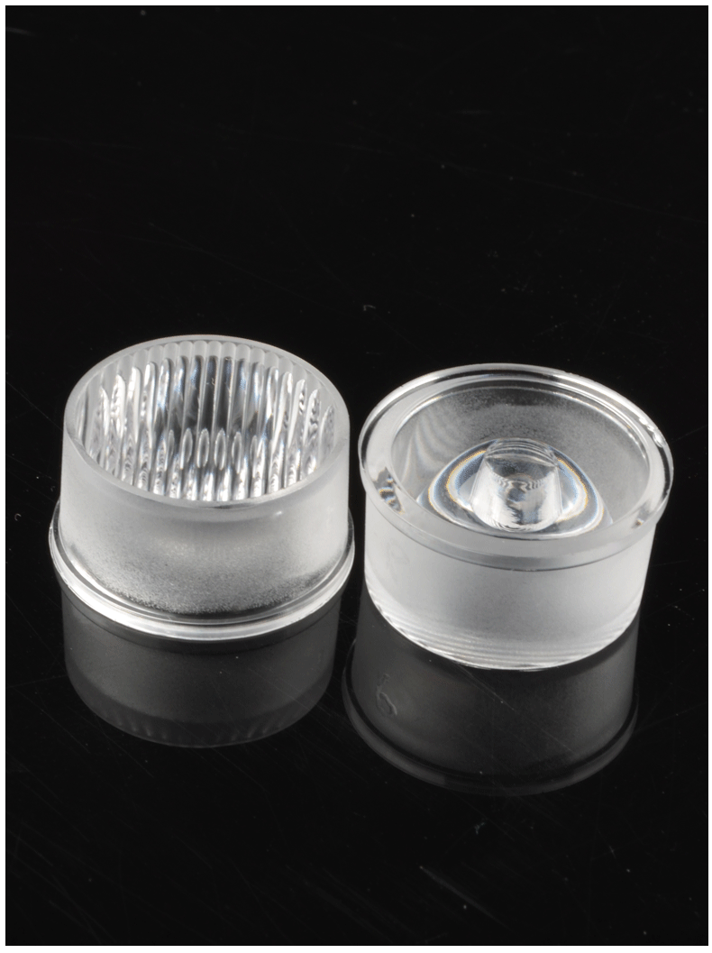 双角度透镜 3030防水透镜 条纹透镜45度 20mm聚光 led光学反光杯