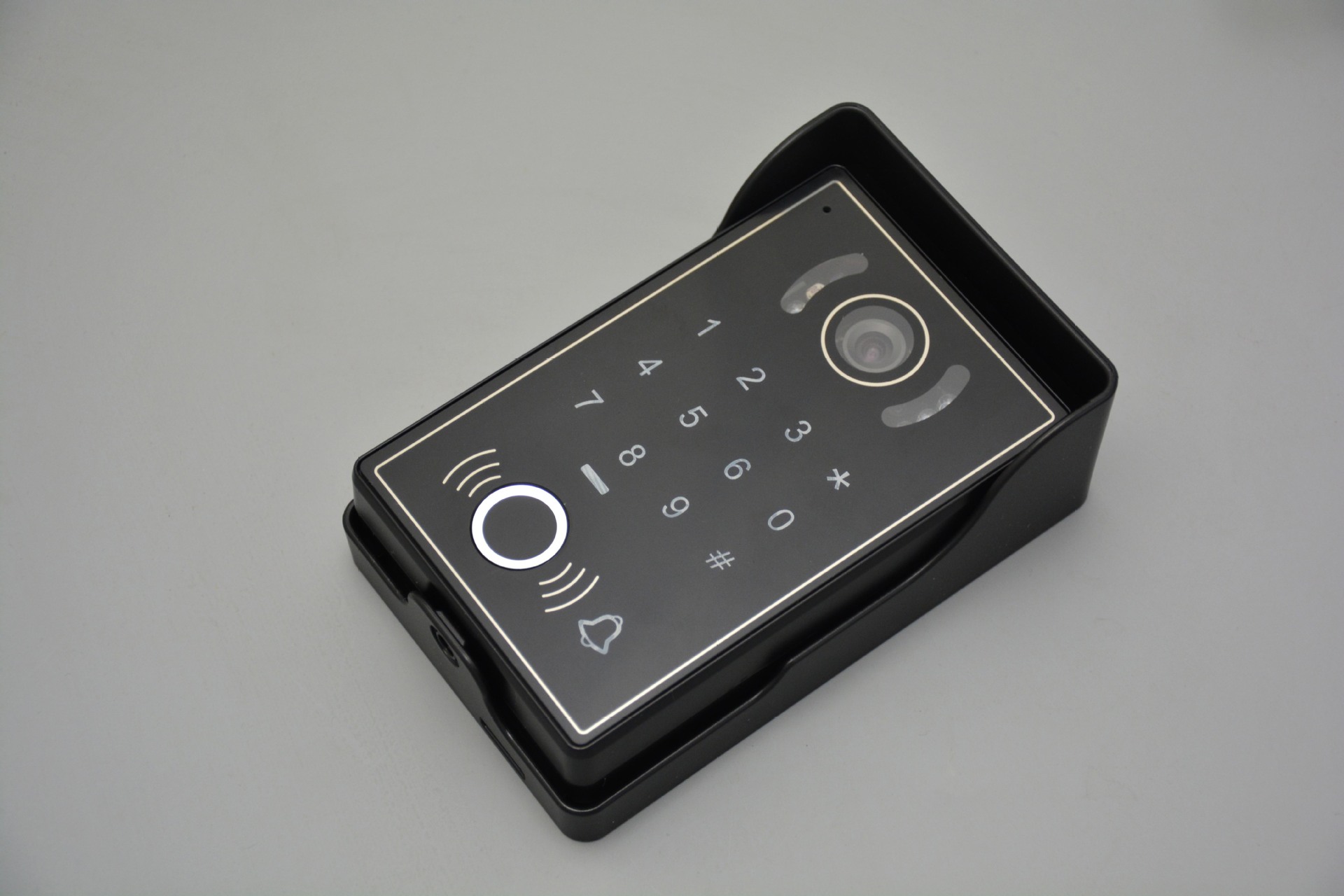 7寸高清彩色指纹密码门禁刷卡可视对讲门铃红外夜视厂家直销