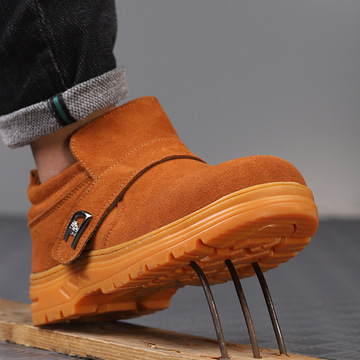 电焊鞋焊工劳保鞋男防砸防刺穿安全鞋工作鞋防烫鞋牛筋底牛皮