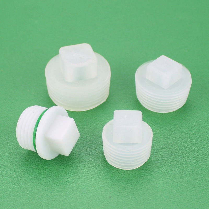 出水口管道管堵外丝堵头管闷头堵帽4分/6分/1寸塑料管堵 接头配件