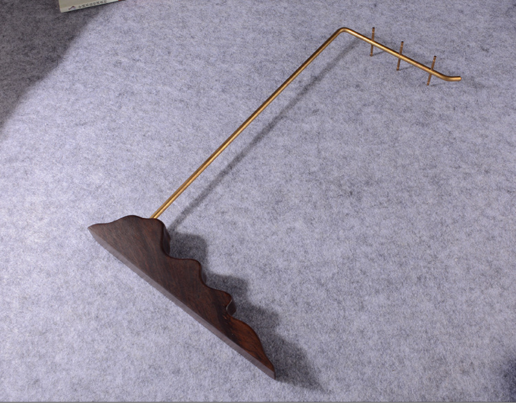 厂家直销 铜制金属笔架笔挂收纳镇纸现代简约毛笔架文房四宝配件