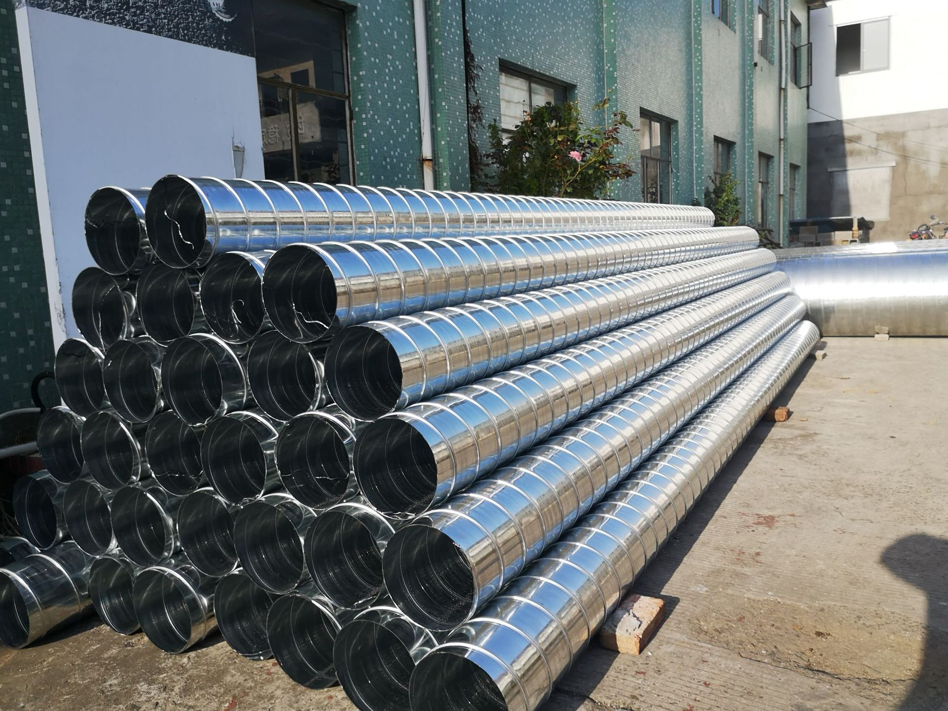 镀锌螺旋风管除尘风管油烟机管道排烟管白铁皮不锈钢螺旋管通风管