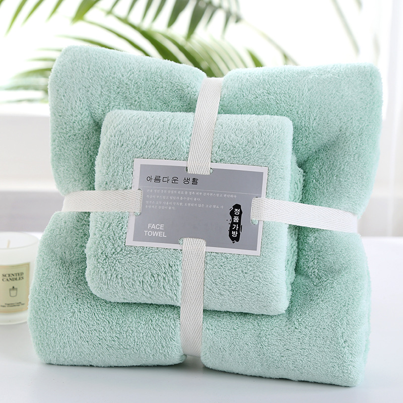 [Free Shipping] Towels Coral Fleece Son and Mother Covers Gift Return Logo Live Delivery