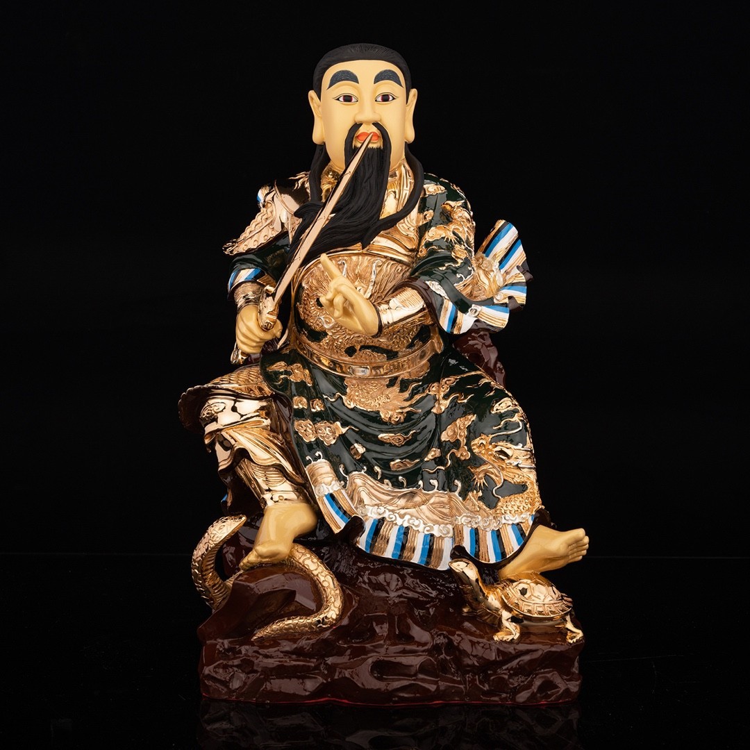 盛凡鎏金玄天大帝真武大帝神像武当山佛像用品道教法器批发