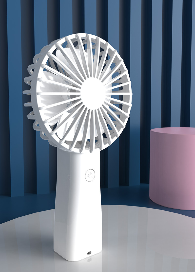 usb充电手持小风扇桌面k8便携式户外迷你广告风扇带挂绳印logo