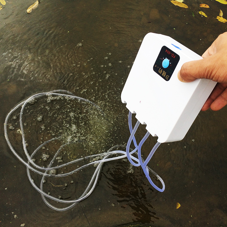 静音充电增氧泵鱼缸充氧氧气泵家用户外两用钓鱼养鱼便携式打氧机