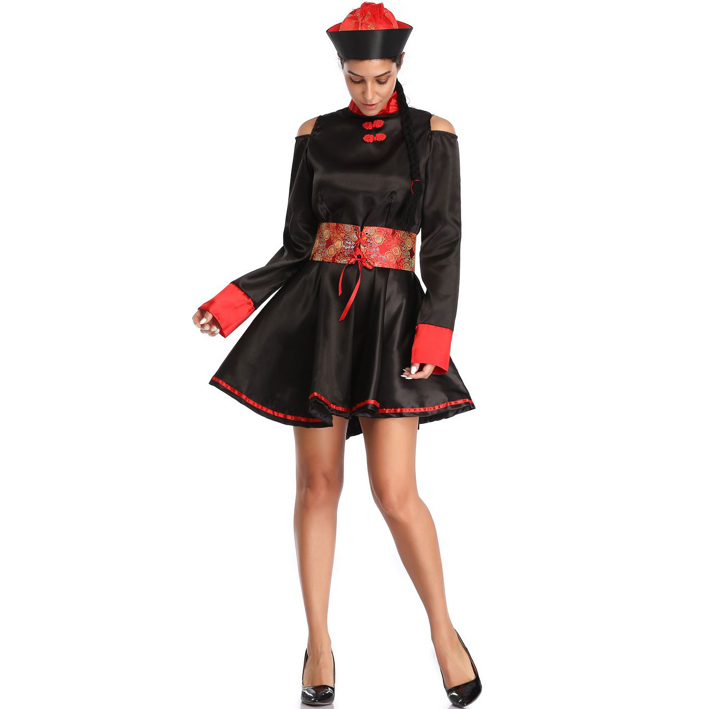 m-xl 万圣节女僵尸服装cosplay女鬼服清朝女道士恐怖鬼衣服死神服